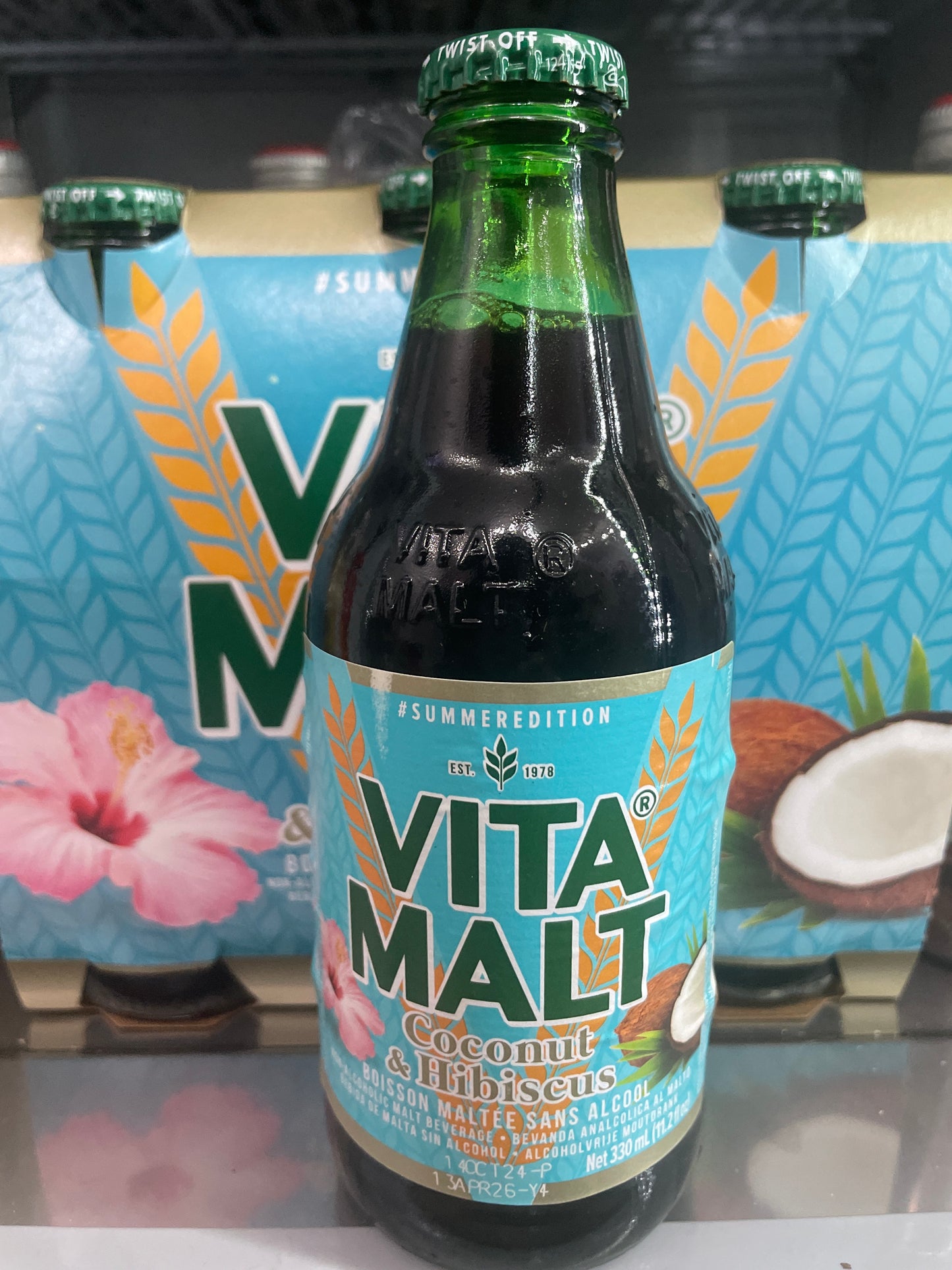 Vitamalt Coconut & Hibiscus Non-alcoholic malt drink