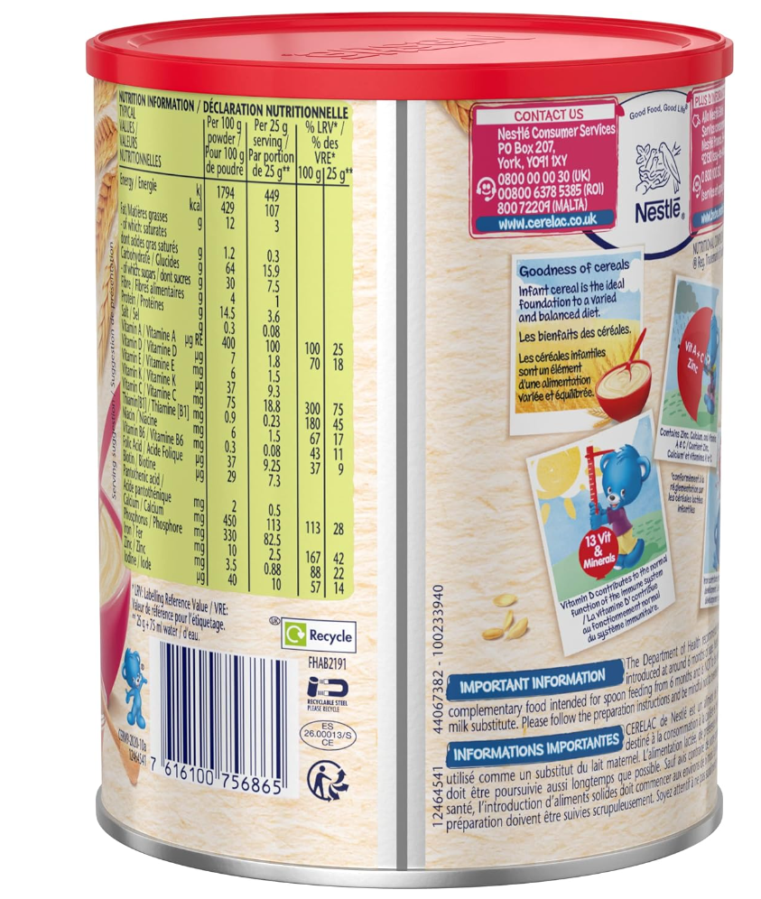 Cerelac Baby Food - Miel et blé 400 g