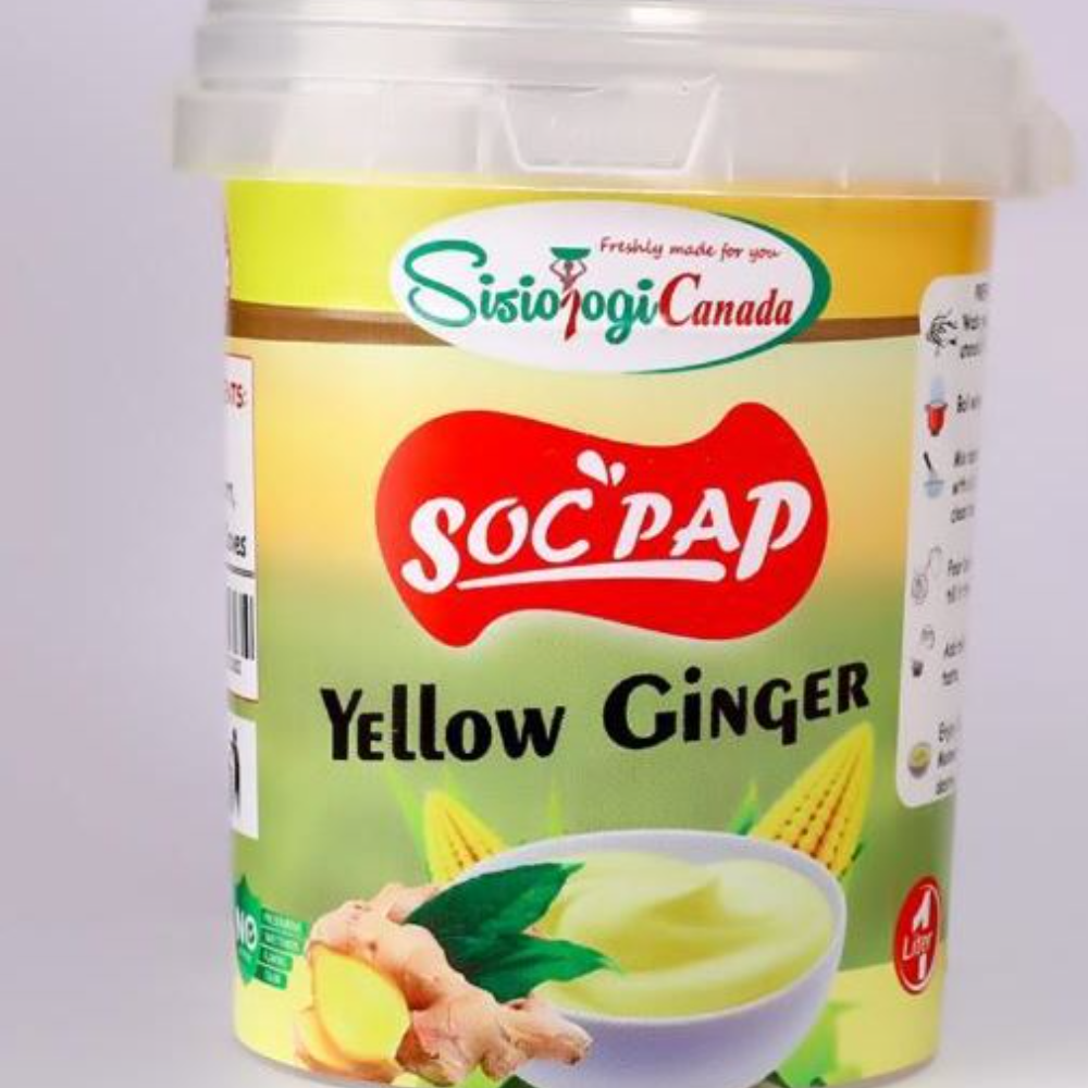 Bouillie jaune fraîche et savoureuse
