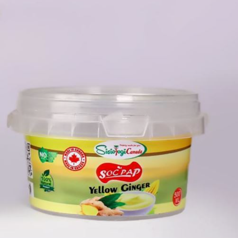 Bouillie jaune fraîche et savoureuse