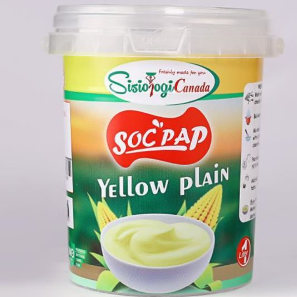 Bouillie jaune fraîche et savoureuse