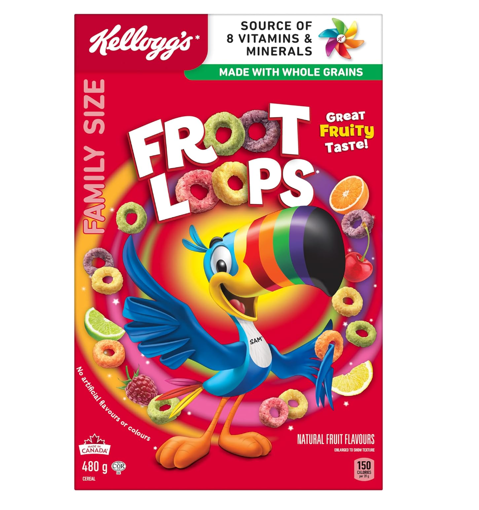 Kellogs froot fruit loops