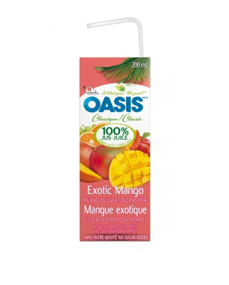 Boîte de jus Oasis