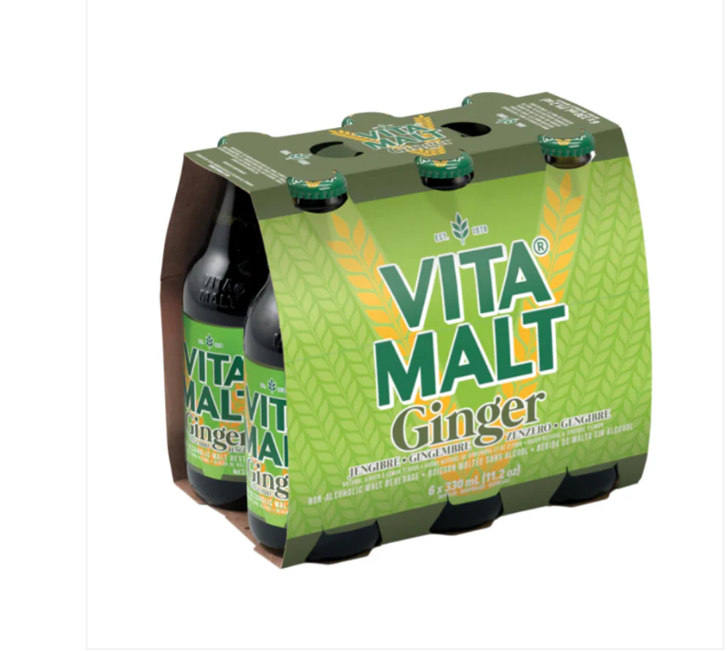 Boisson au malt et au gingembre sans alcool Vitamalt