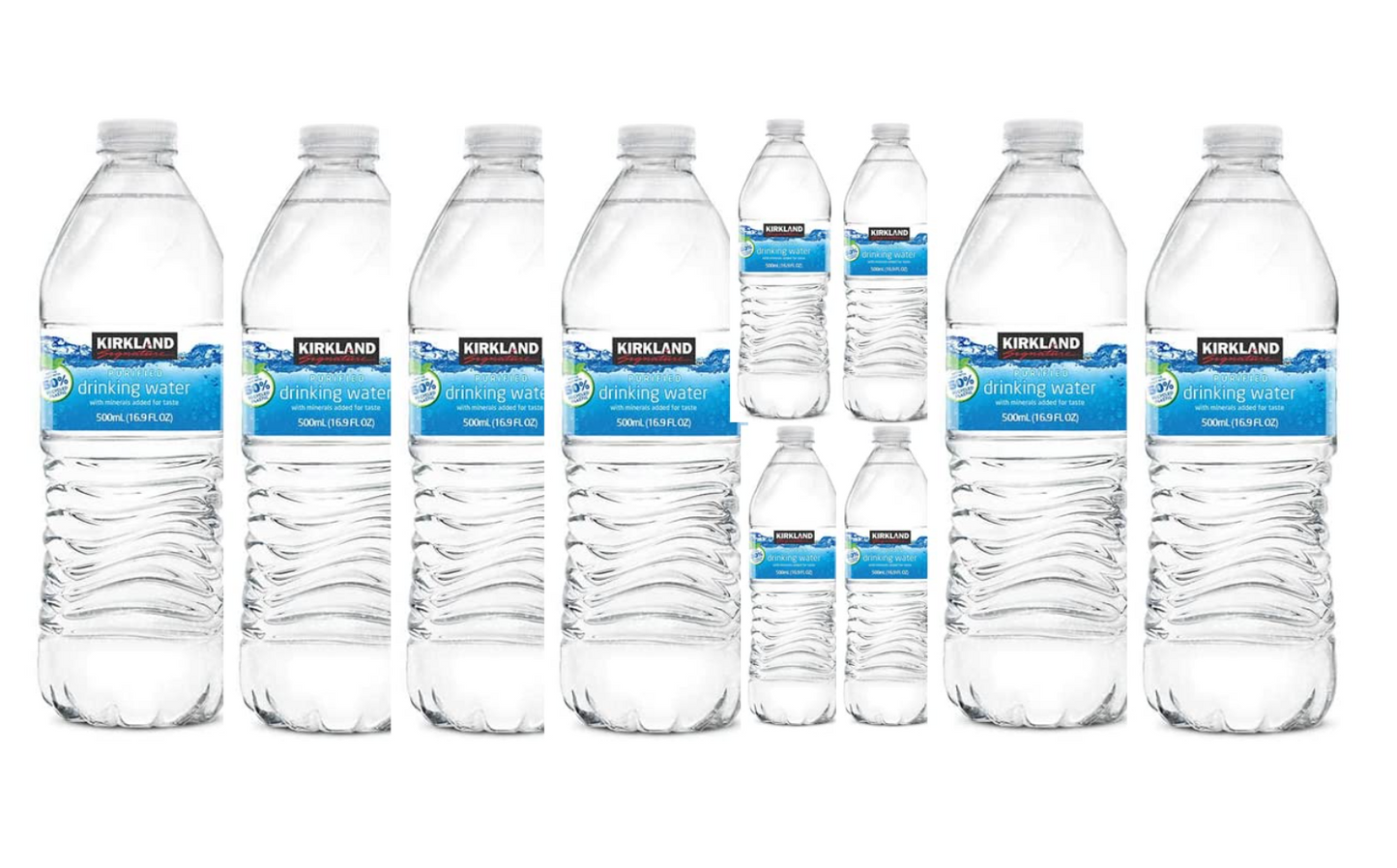 Eau de table (eau en bouteille) Eau potable purifiée, 16,9 onces