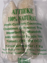 Fresh Attieke - Frozen (Cooked cassava semolina) - 1Kg
