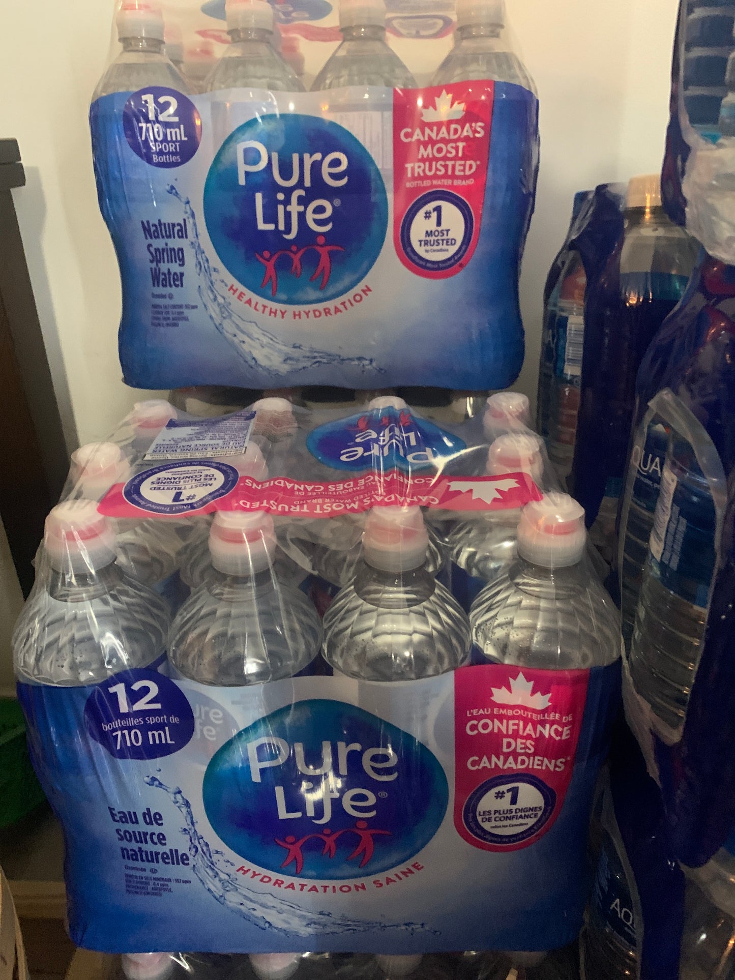 Pure Life Table Water (Bottled water) Purified Drinking Water, 1 pack - 710ml