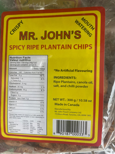 Plantain mûr épicé de Mr John 300 g