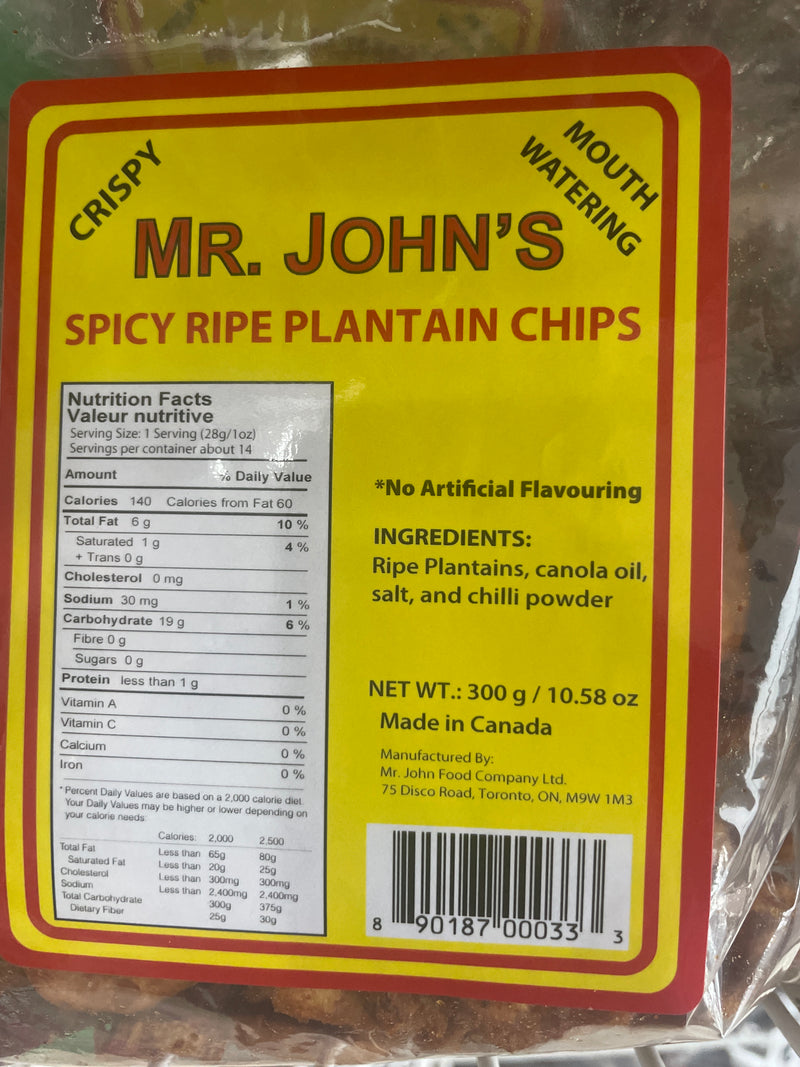 Mr John’s Ripe Spicy Plantain 300g