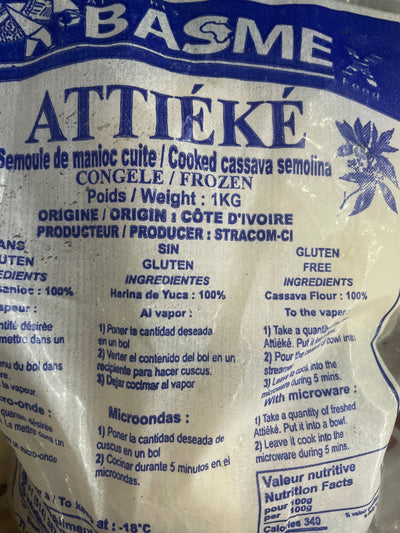 Frozen Attieke - Cassava couscous