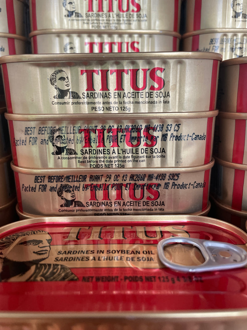 Box of Titus Sardine