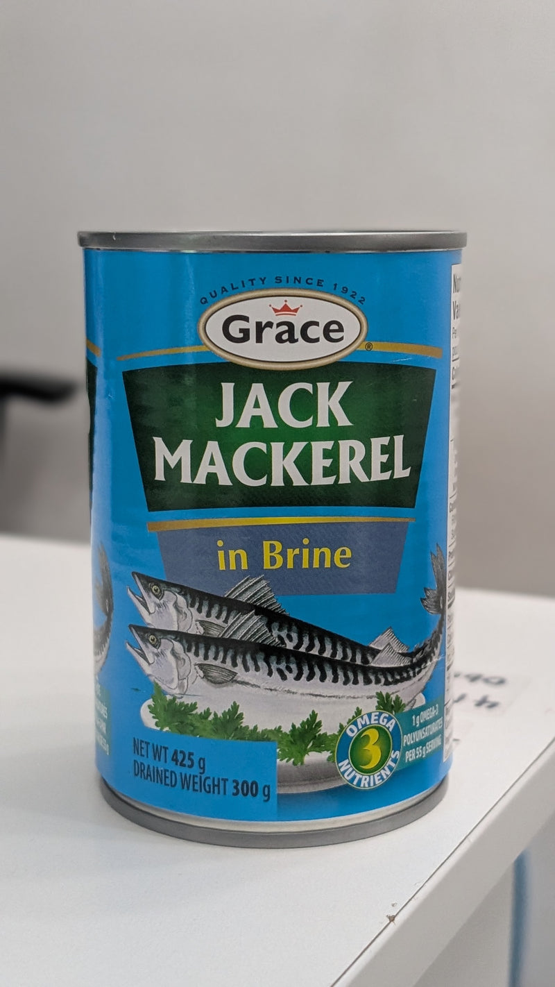 Grace Jack Mackerel in Brine 425g