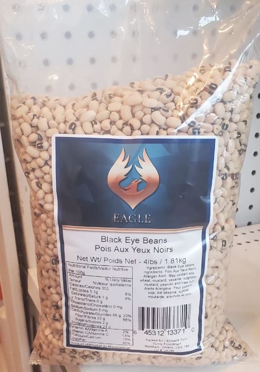 4Lbs Black eyed Beans (Black eyed Pea) - Eagle small