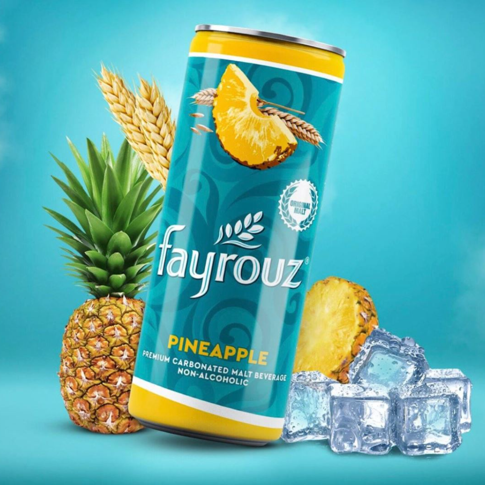 Fayrouz Premium Pineapple Soda Drink