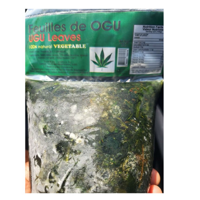 Feuilles d'ugwu Ugu fraîchement emballées - Congelées