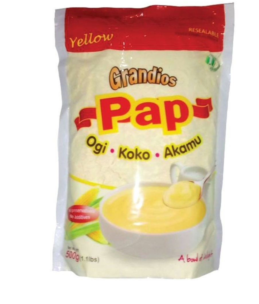 Grandios Powdered Fresh Yellow Pap (Ogi) - 500g