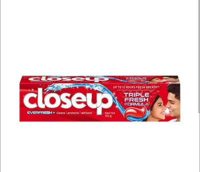 Closeup Cavity fighter Toothpaste