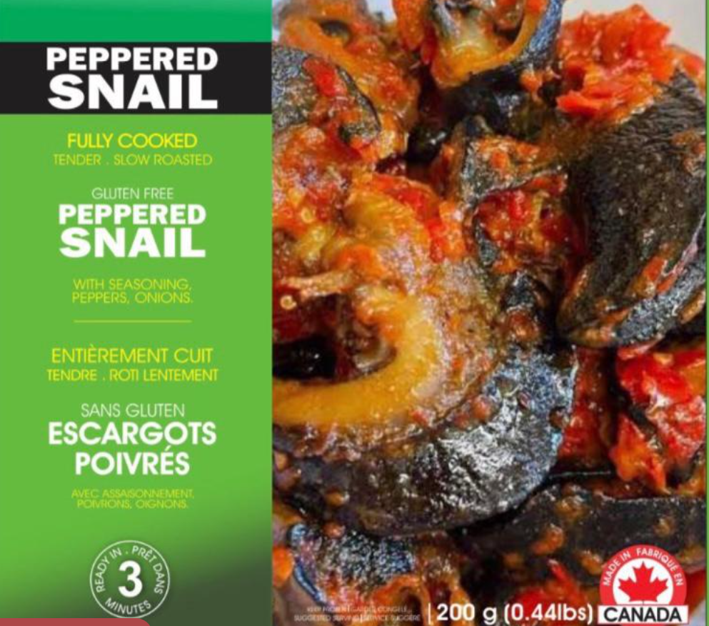 Peppered Snail - Delectable and fully cooked (Tender and slow roasted) - 200g