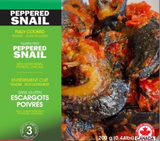 Escargot poivré - Délicieux et entièrement cuit (tendre et rôti lentement) - 200 g